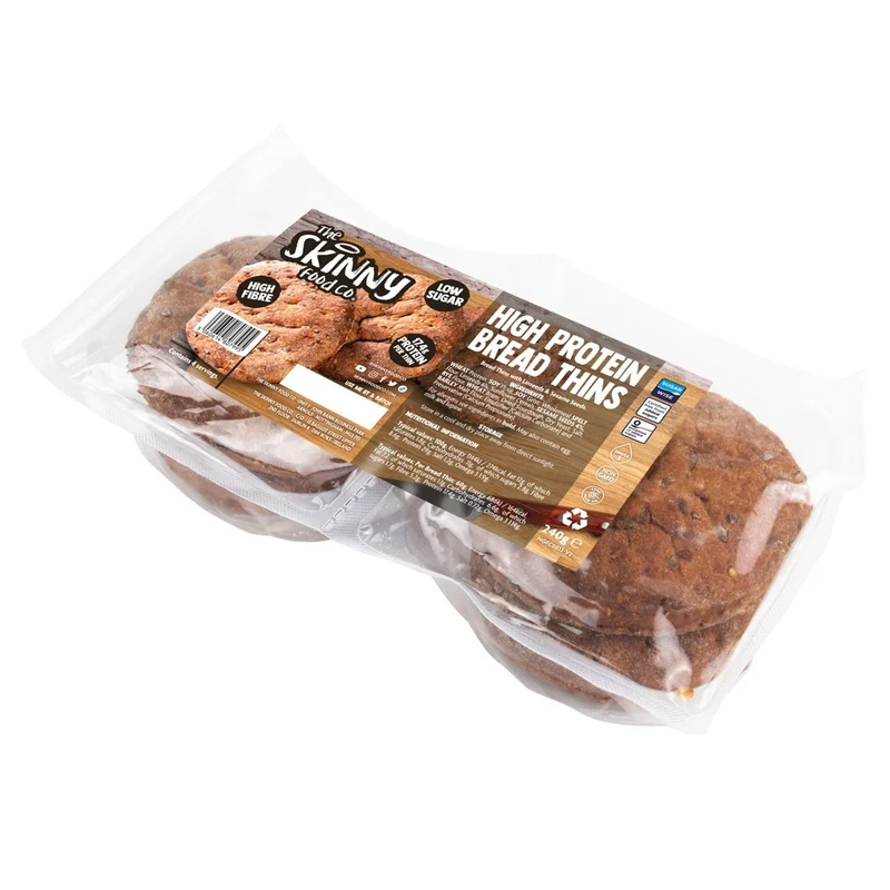 (Abverkauf, Mindesthaltbarkeitsdatum überschritten: Januar 2026) Dünne, proteinreiche Bagel-Sticks – 17 g Protein pro Stick – 4 x 60 g