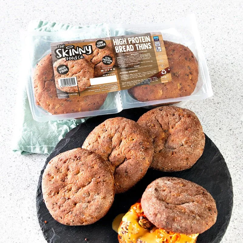 Keto Pantry Proteinreiche Bagel-Scheiben – 17 g Protein pro Scheibe – 4 x 60 g