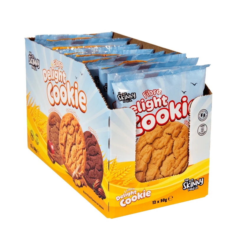 Skinny (HFSS-konform) Ginger Fibre Delight Cookie 12 x 50 g