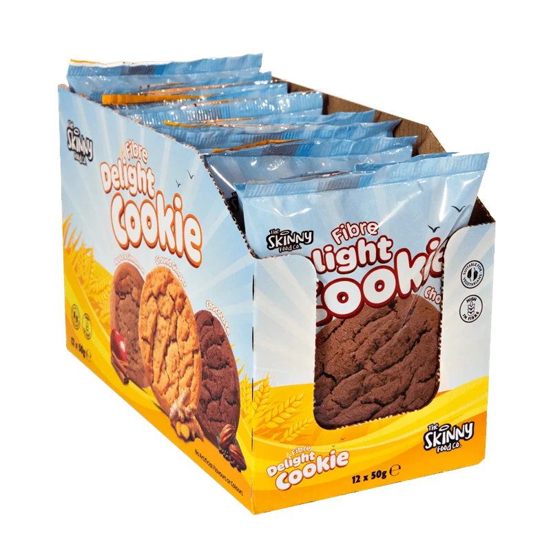 Skinny (HFSS-konform) Chocolate Fibre Delight Cookie 12 x 50 g