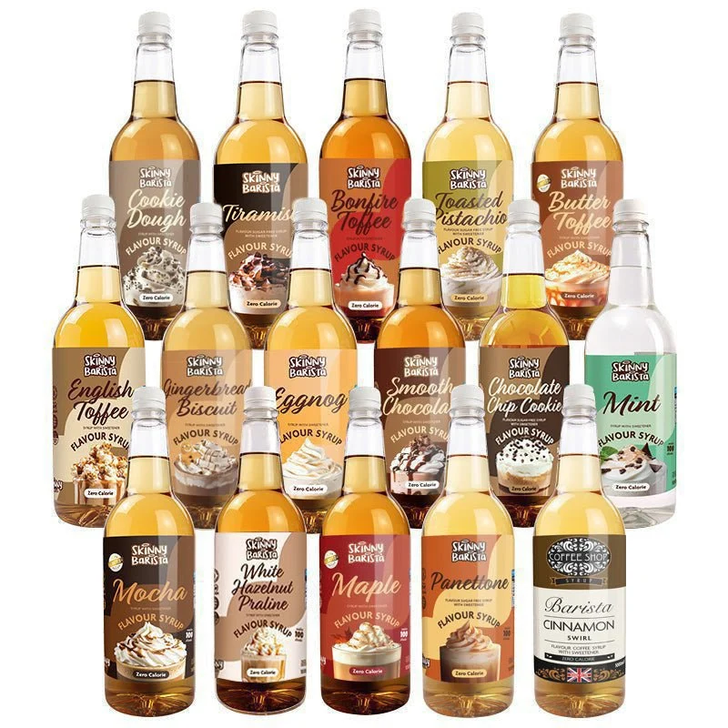 The Skinny Food Co Barista Sirup Mega-Packung (16 × 1L)