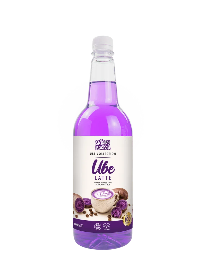 Skinny Barista Ube Latte Sirup - Kalorienarm, zuckerfrei - 1 Liter