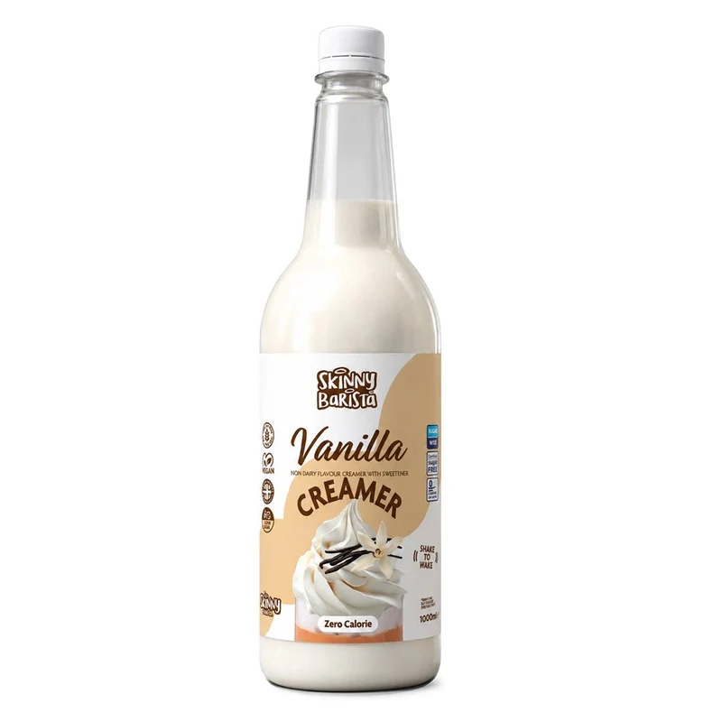 Skinny Barista Vanille-Kaffeeweißer – Veganer Skinny Creamer – 1 l