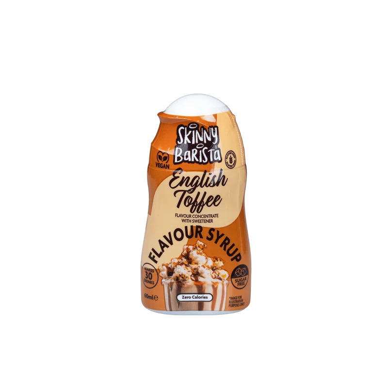 Skinny Barista English Toffee Aroma Shot Zuckerfreier Skinny Kaffeesirup - 60 ml