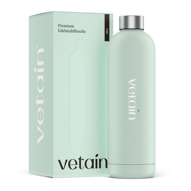 Gratis Vetain Edelstahl Trinkflasche (1000ml)