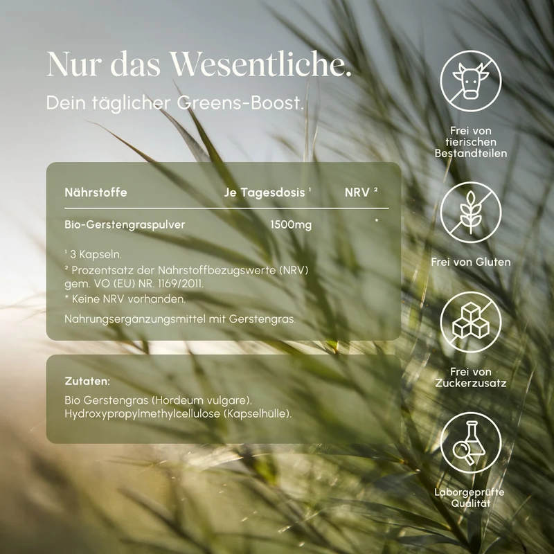 Bio-Gerstengras (180 Kapseln)