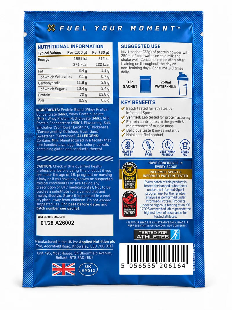 Applied Nutrition Critical Whey Sachet 33g - Vanilleeis