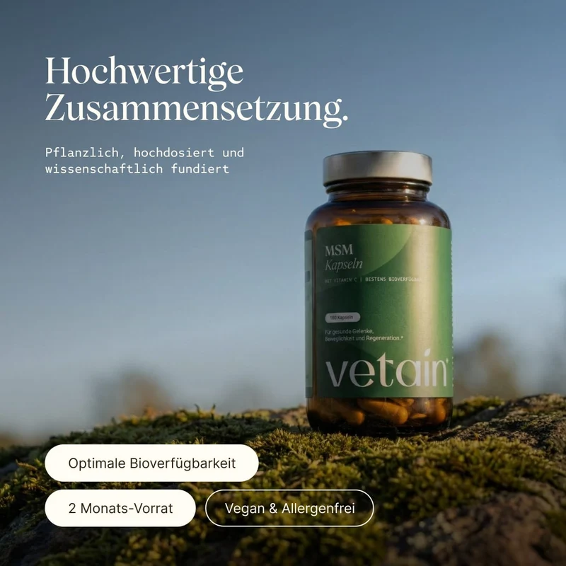 MSM – Organischer Schwefel (180 Kapseln)