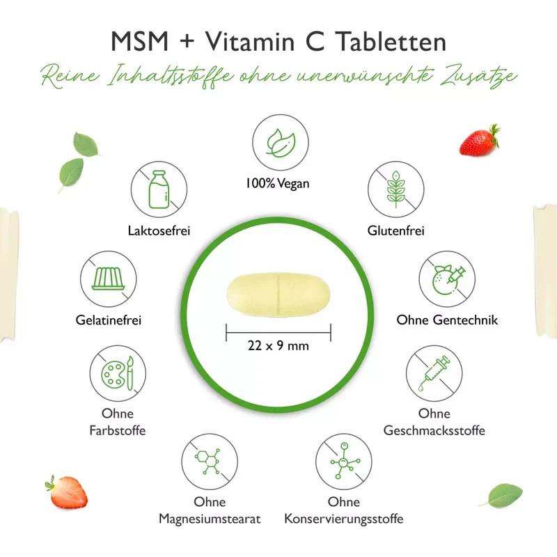 MSM Plus Vit4ever (365 Tabletten -1000mg)