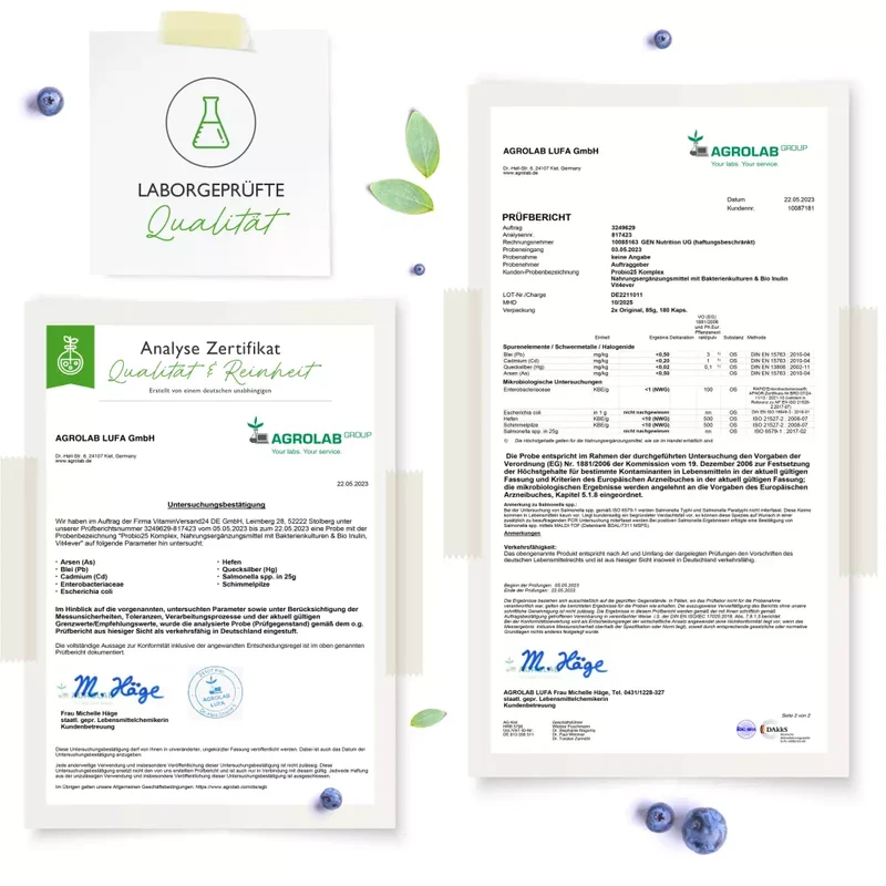 Probiotika 25 Komplex mit 27 Milliarden Darmbakterien + Inulin (180 Kapseln)