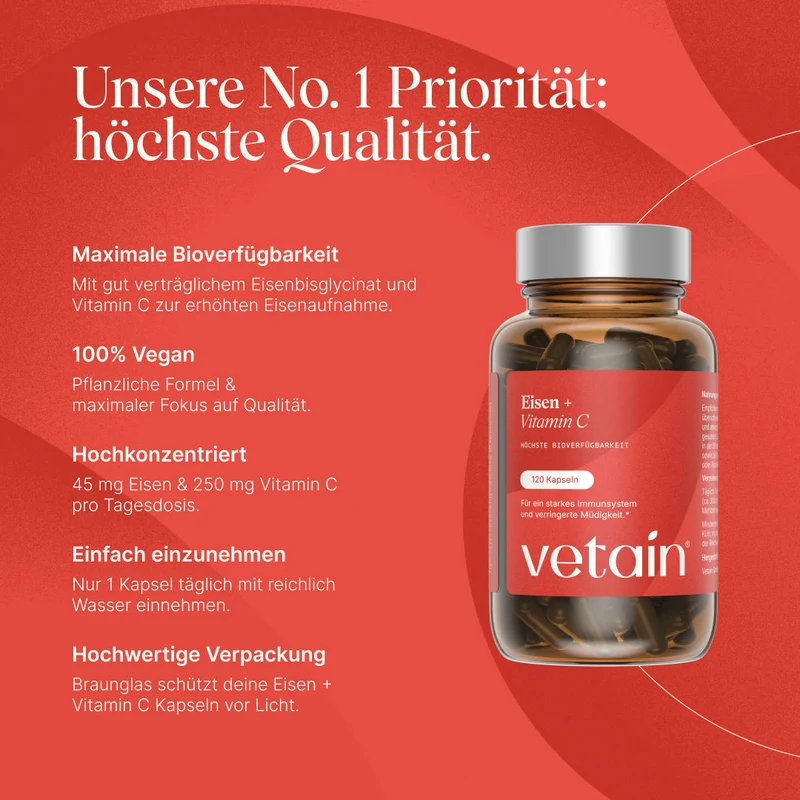 Eisen + Vitamin C (120 Kapseln)