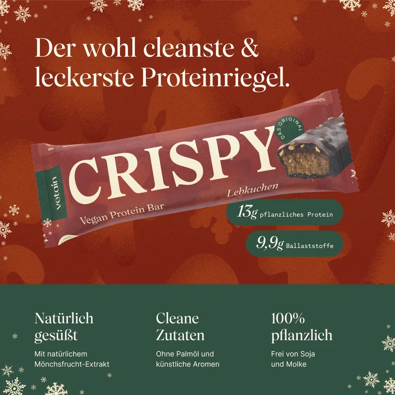 CRISPY Vegan Protein Bar - Lebkuchen