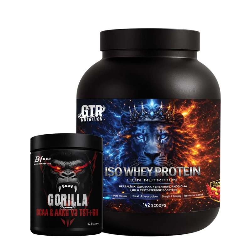 Lion ISO Whey Protein 5KG Banana Strawberry + FREE BCAA 620G