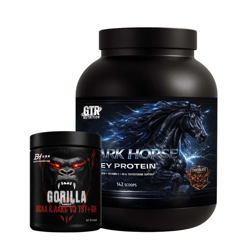 Dark Horse Whey Protein 5KG Chocolate + FREE BCAA 620G