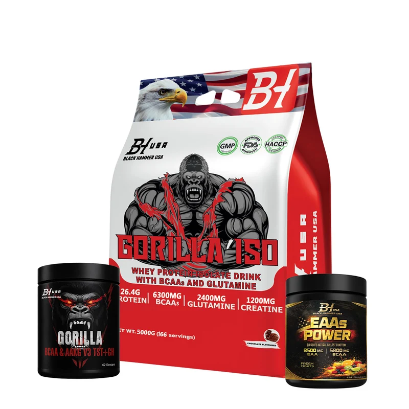 Gorilla ISO Whey 5KG Chocolate + FREE EAA & BCAA