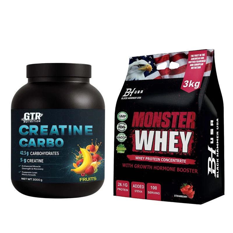 Creatine Carbo + Monster Whey Strawberry – SAVE €45