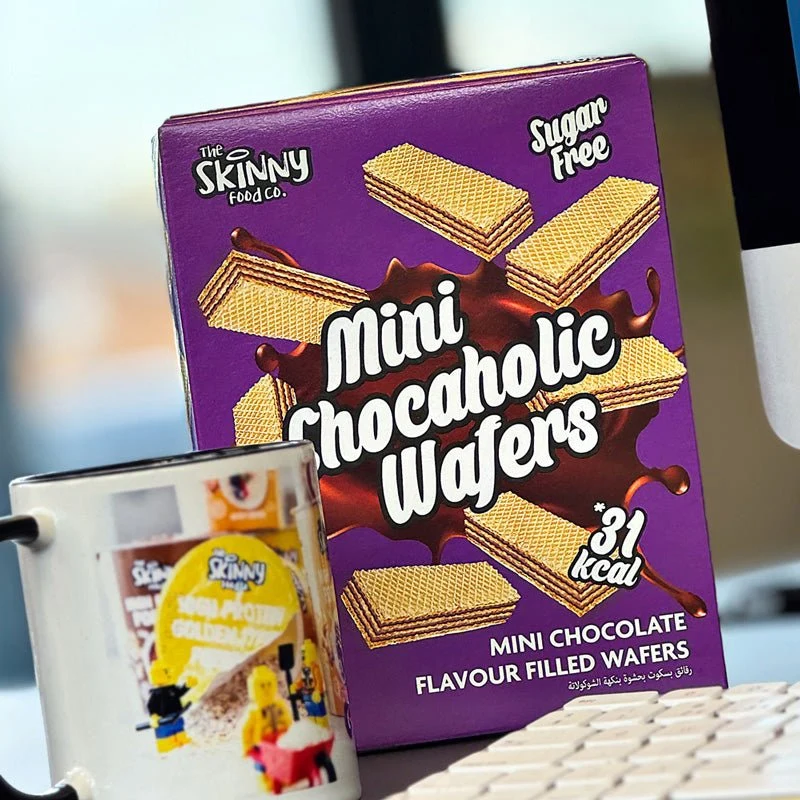 Dünne Mini-Chocaholic-Waffeln, 180 g, 4er-Box-Paket