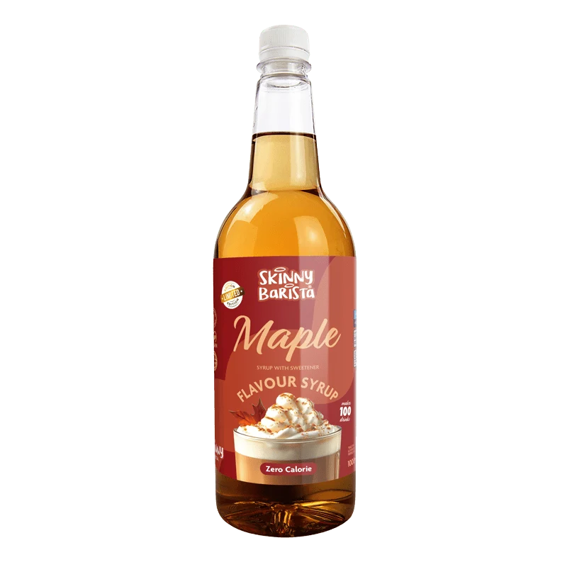 Skinny Barista Ahornsirup - Kalorienfreier, zuckerfreier Skinny Coffee - 1 Liter (Limitierte Auflage)
