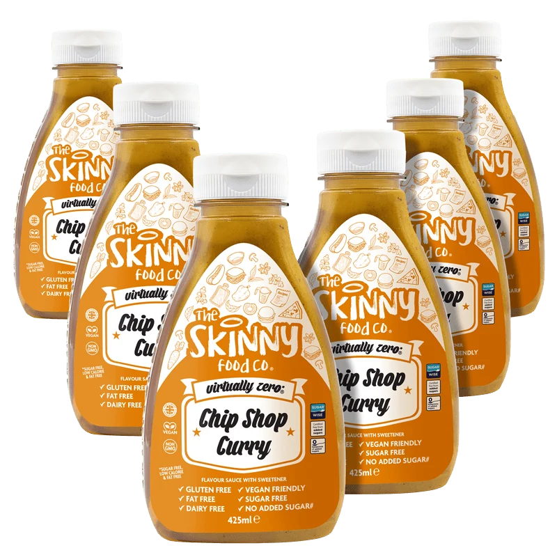 Case Chip Shop Curry praktisch Zero© Kalorienarme Sauce - 425ml x 6 Einheiten