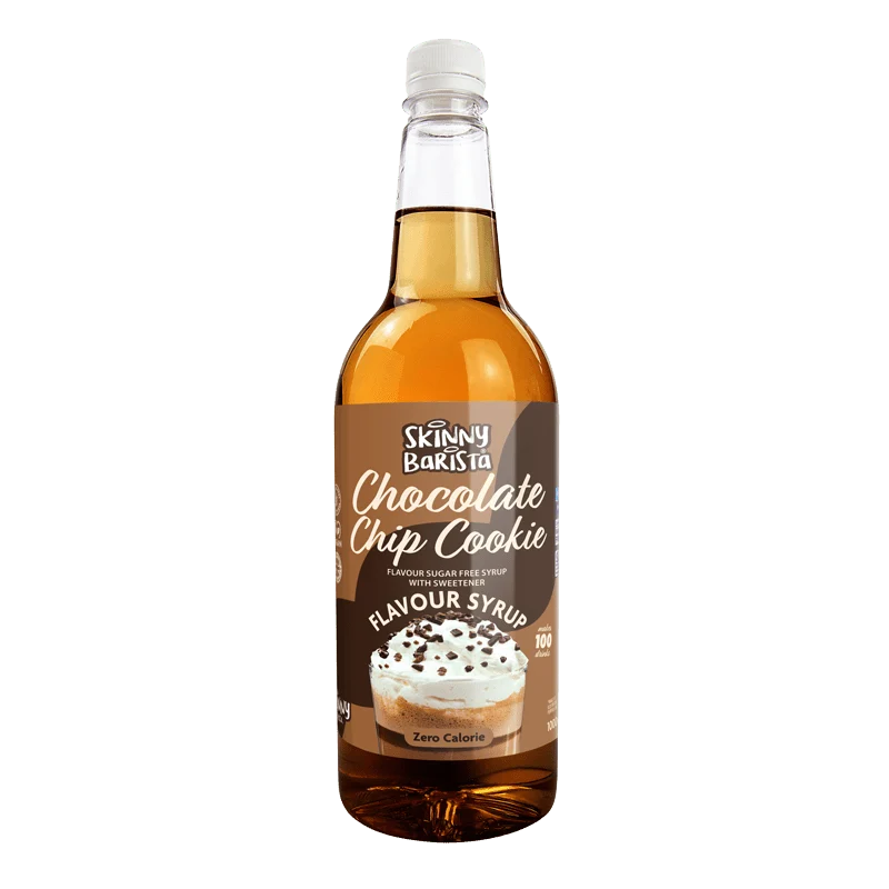 Skinny Barista Schokoladenkeks-Sirup – Zuckerfreier Skinny-Kaffeesirup – 1 Liter (Limitierte Auflage)