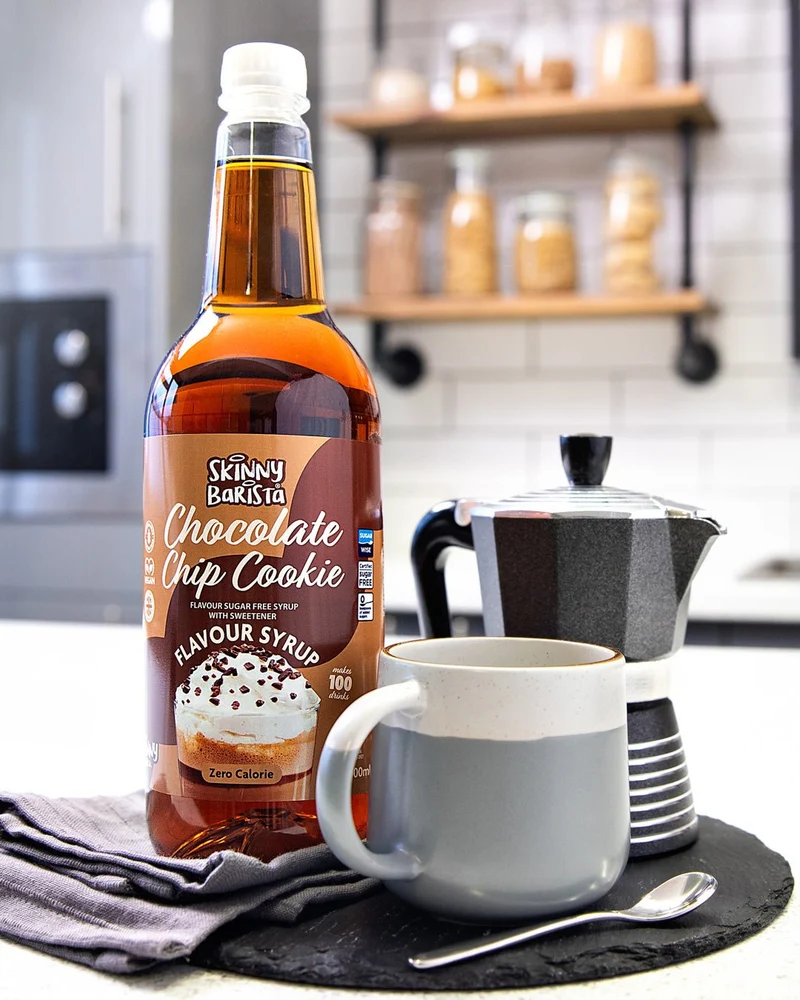 Skinny Barista Schokoladenkeks-Sirup – Zuckerfreier Skinny-Kaffeesirup – 1 Liter (Limitierte Auflage)