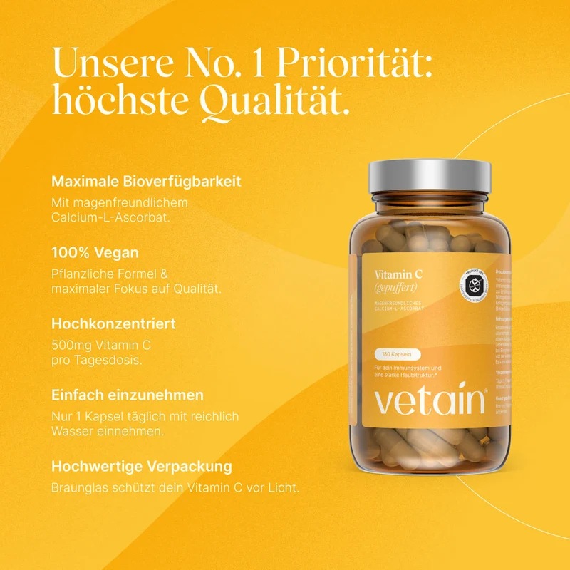 Vitamin C gepuffert (365 Kapseln)
