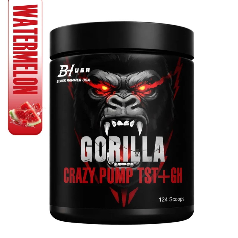GORILLA Crazy PUMP+TST+GH + Free BCAA 620g