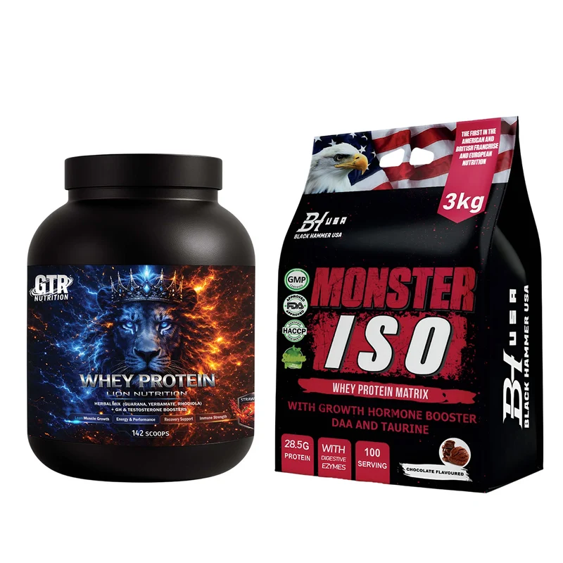 Lion Whey Strawberry + Monster ISO Chocolate – SAVE €35