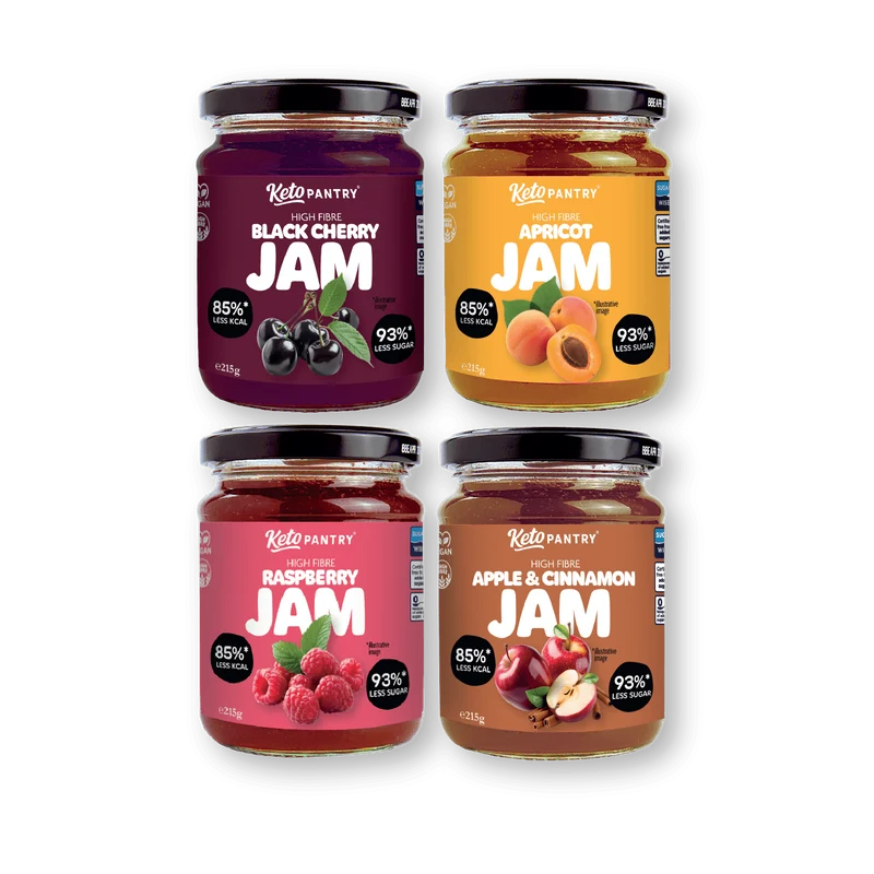 Keto Pantry Gourmet-Marmeladenkollektion 4 x 215 g