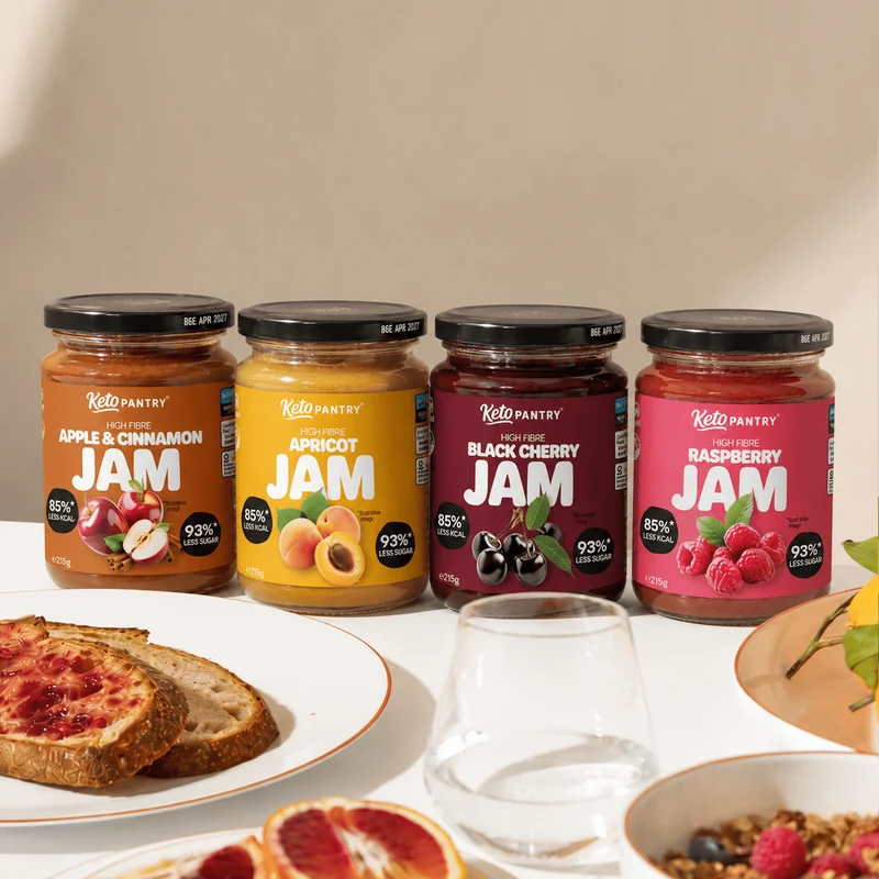 Keto Pantry Gourmet-Marmeladenkollektion 4 x 215 g