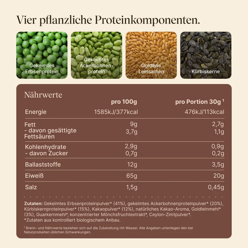 Vegan Protein Kakao (540g/BIO)