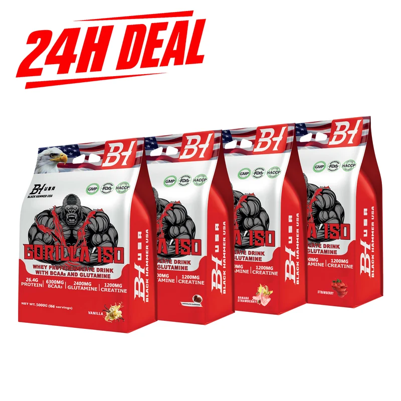 24H DEAL: 4× Gorilla ISO 5KG – All 4 Flavors