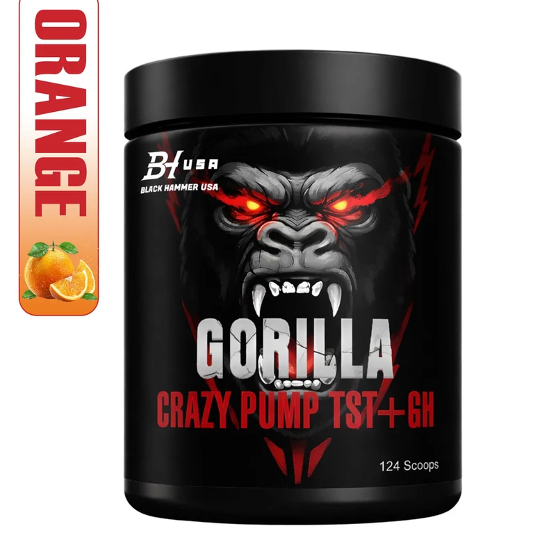 Dark Horse ISO Whey 5KG Banana Strawberry + Gorilla Crazy Pump Orange + BCAA + Nano Creatine Apple