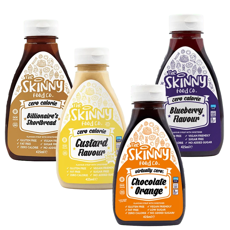 Essenzielles Bestseller-Sirup-Paket - The Skinny Food Co 4 x 425 ml