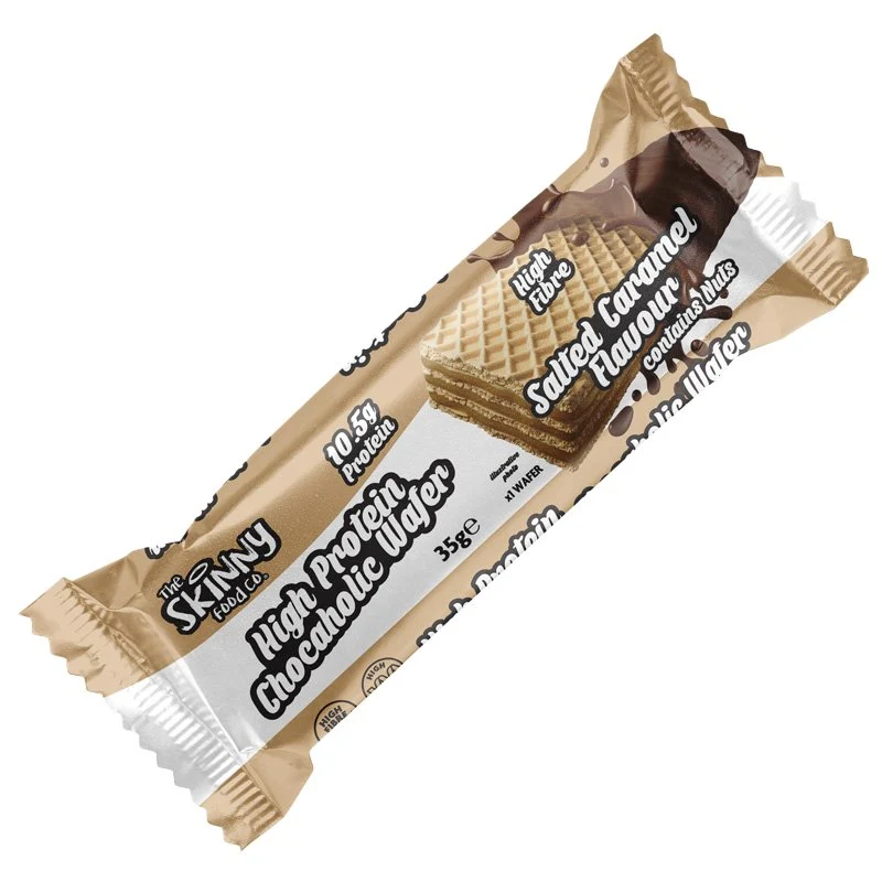 Skinny Chocaholic gesalzenes Karamell High Protein Waffel 35g