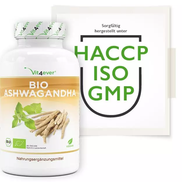 Bio Ashwagandha - 365 Kapseln