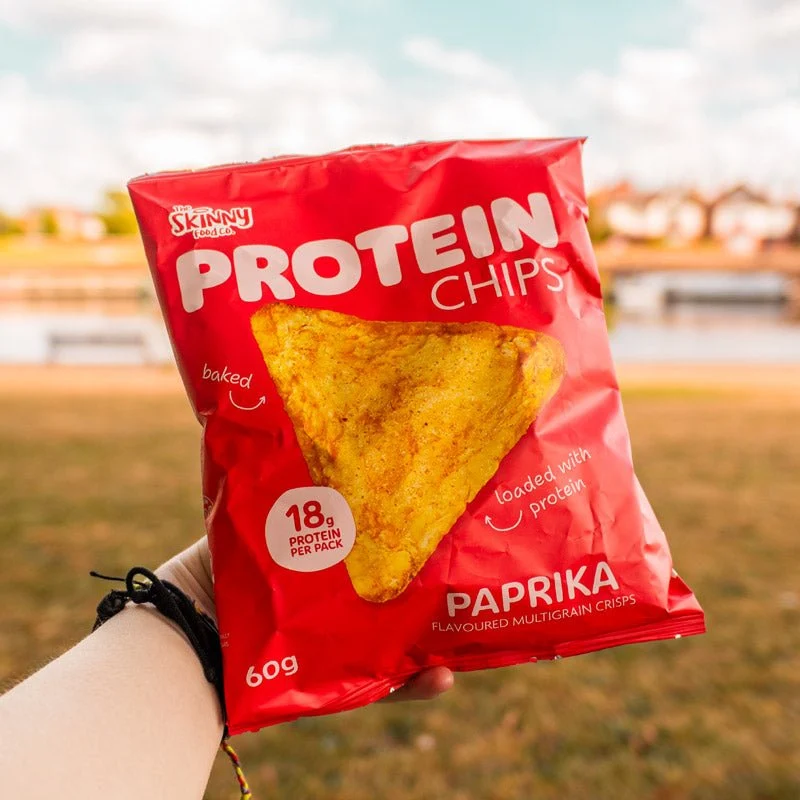 Skinny Protein Chips Paprikageschmack Multibuy 6 x 60g (18g Protein pro Packung)
