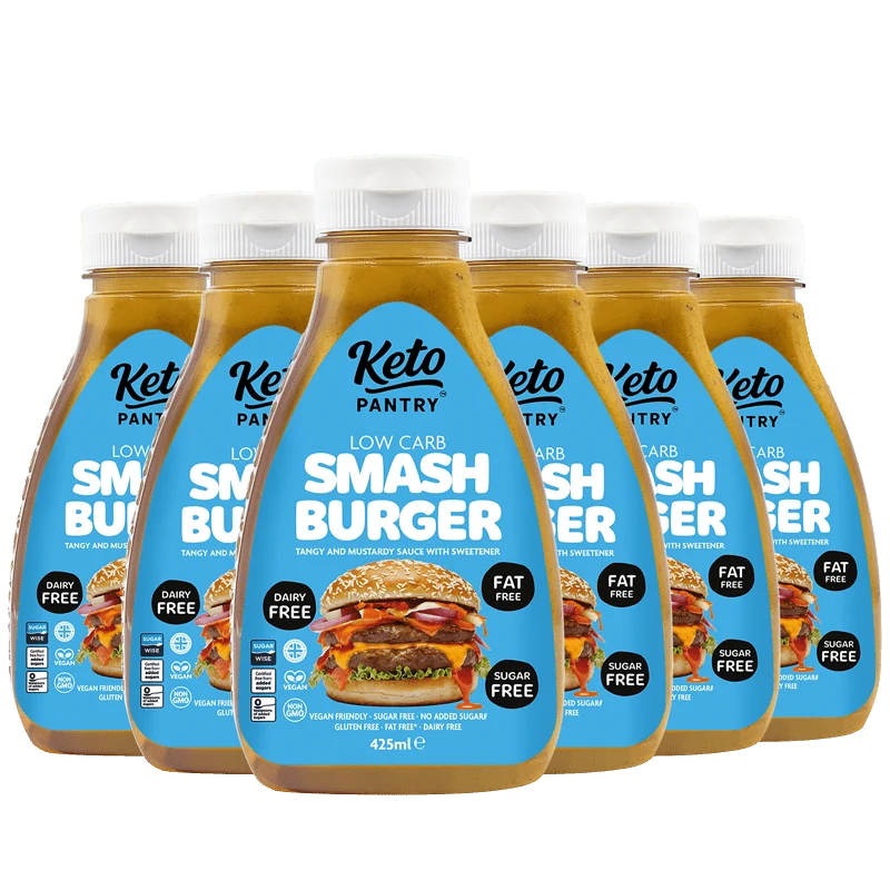 Keto Pantry Smash Burger Virtually Zero© Kalorienarme Sauce - 425 ml (Einzeln oder im 6er-Pack)