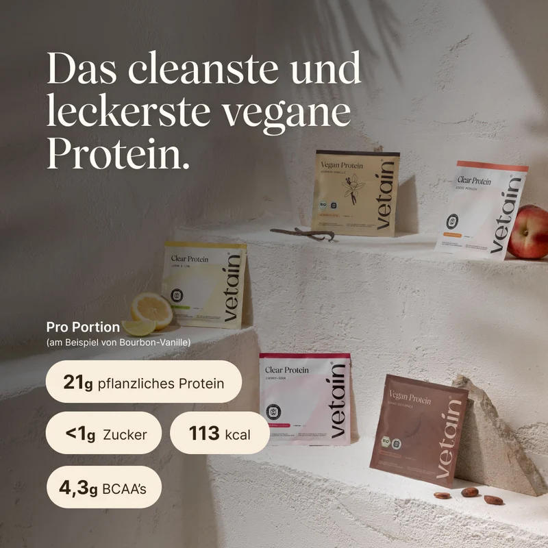 Vegan Protein Probierpaket (8x30g) INKL. Bio-Shaker