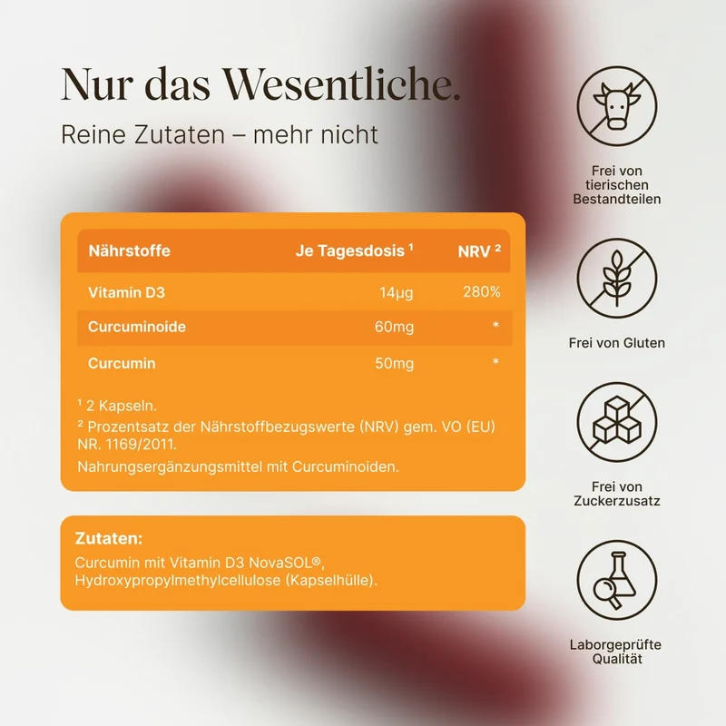 Curcuma - flüssiges Curcumin (60 Kapseln)