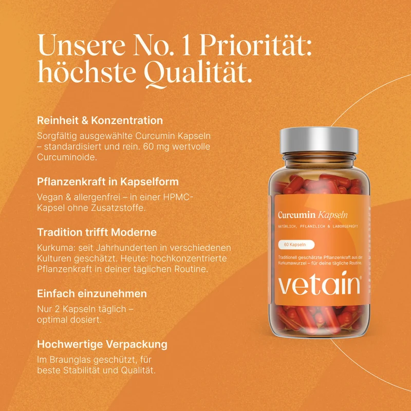 Curcuma - flüssiges Curcumin (60 Kapseln)