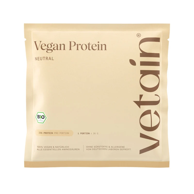 Gratis Vegan Protein Probe (Haselnuss, Banane, Zimt oder Neutral)