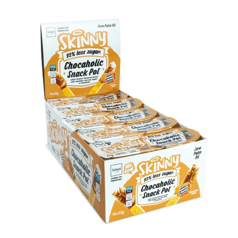 Salted Caramel Skinny Chocaholic Snack Pot Case - 15 x 22 g