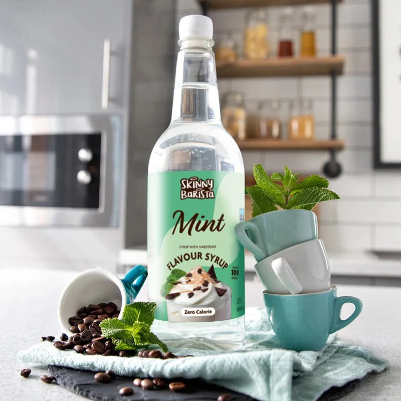 Mint Barista Zero Calorie Zuckerfreier dünner Kaffeesirup - 1 Liter