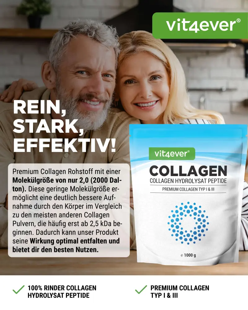 Kollagen Pulver - Geschmacksneutral (1000g)