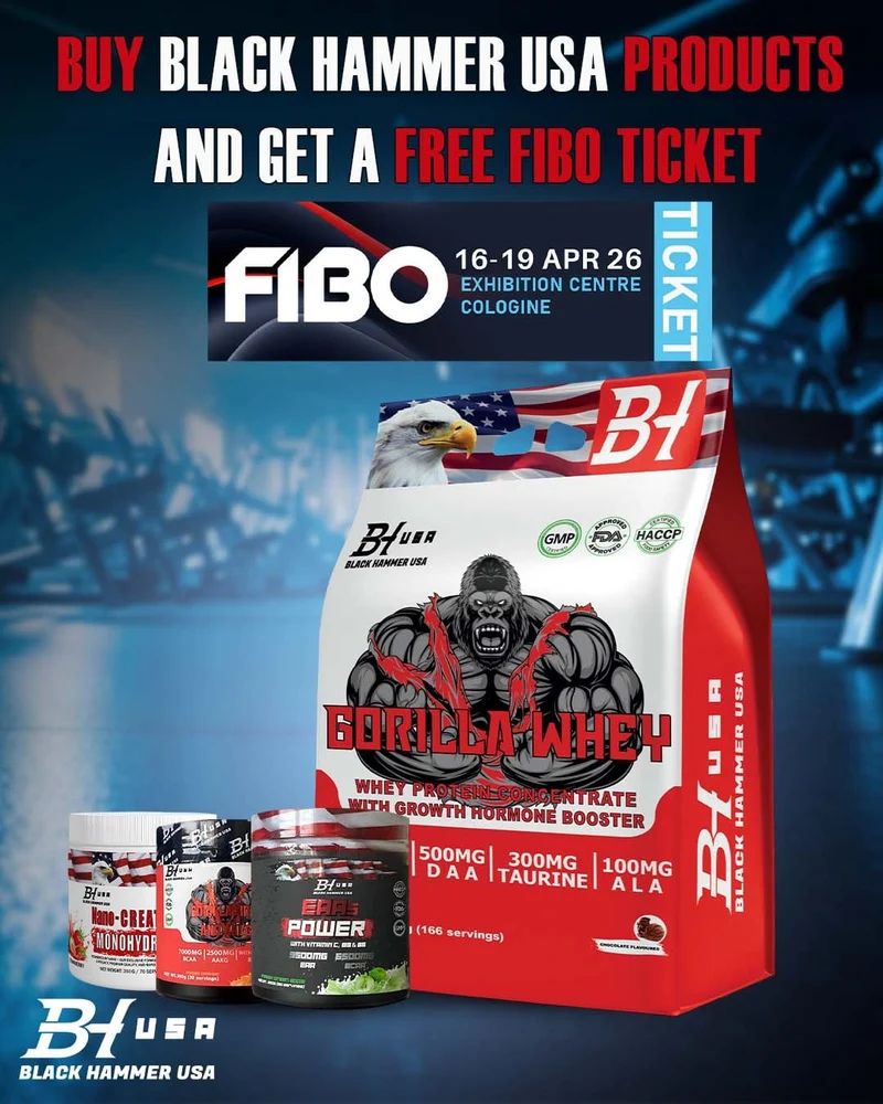 GORILLA WHEY 5KG + EAA + BCAA + NANO + Free Fibo Ticket