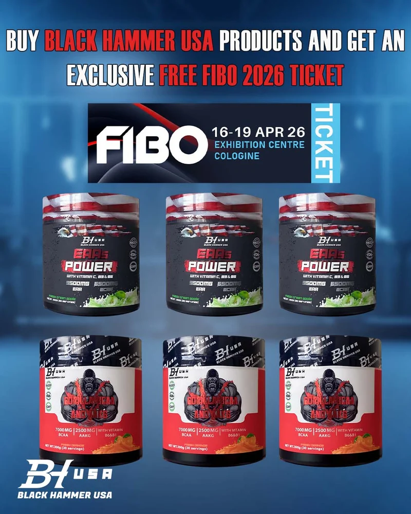 3× Gorilla BCAA + 3× EAAS Power + Free Fibo Ticket