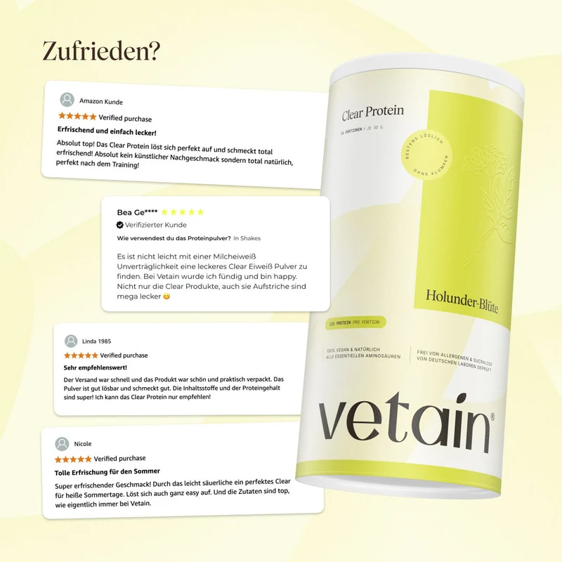 Vegan Clear Protein Holunder-Blüte (480g)