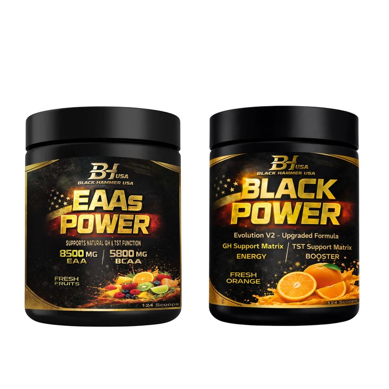 Black Power Orange 620g + EAA Fruits 620g _ Save 25%