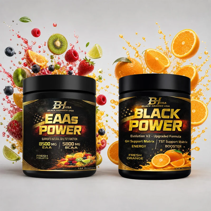 Black Power Orange 620g + EAA Fruits 620g _ Save 25%